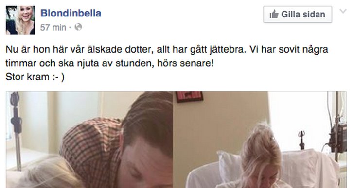Isabella Löwengrip, Baby, Pizza, Facebook